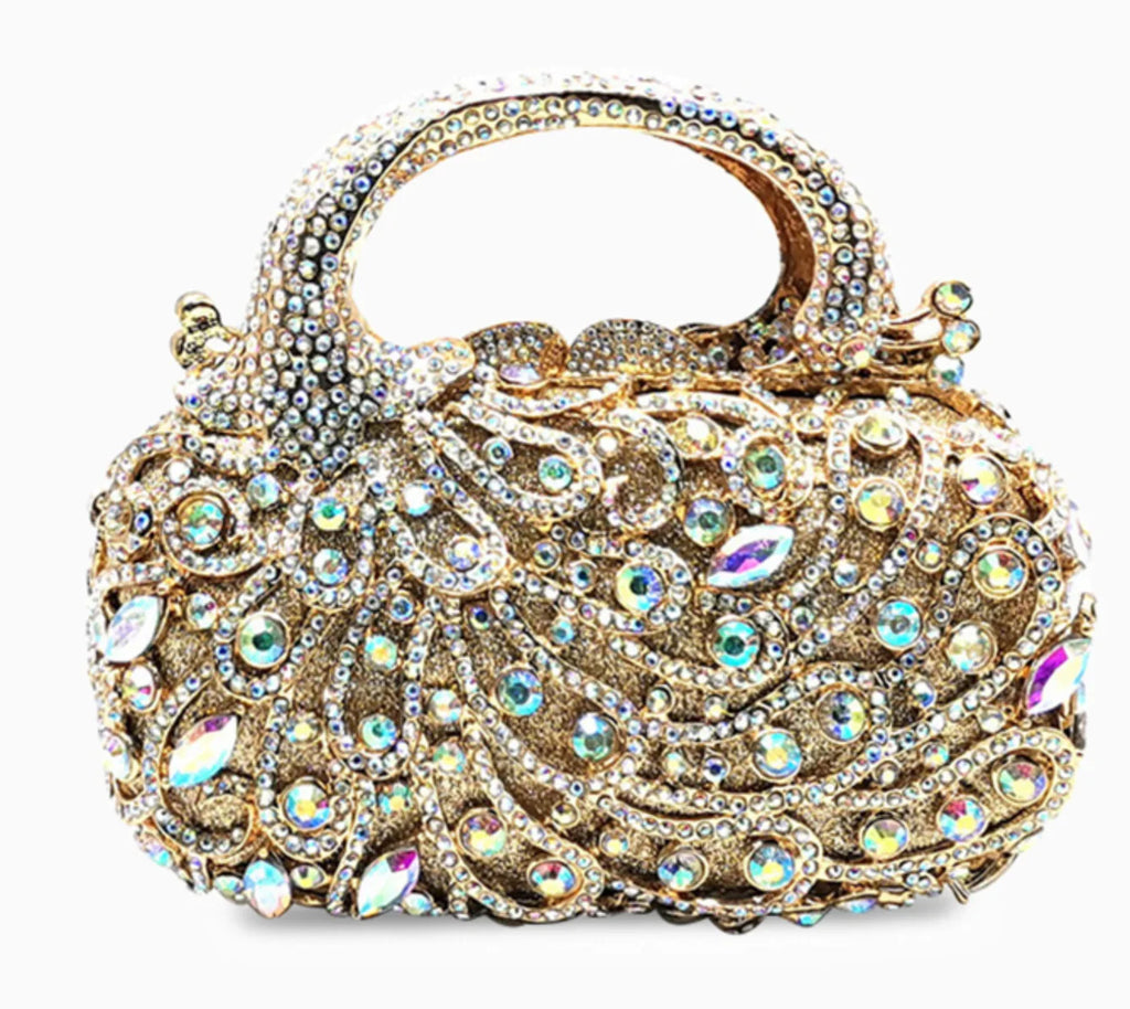 Saco De Jantar De Incorporação De Diamante, Mais Recente Estilo Phoenix, Bolsa De Noite De Luxo, Festa De Casamento