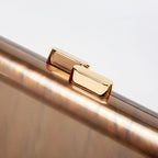 Mais recente design retângulo bolsa crossbody embreagem bolsas de ombro casamento moda sacos noite acrílico forma especial escudo luxo