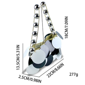 Ombro único Underarm Bag, fada Pérola Shell Bolsa, celebridade Internet, Novo Ins, Super Popular, Verão, 2024