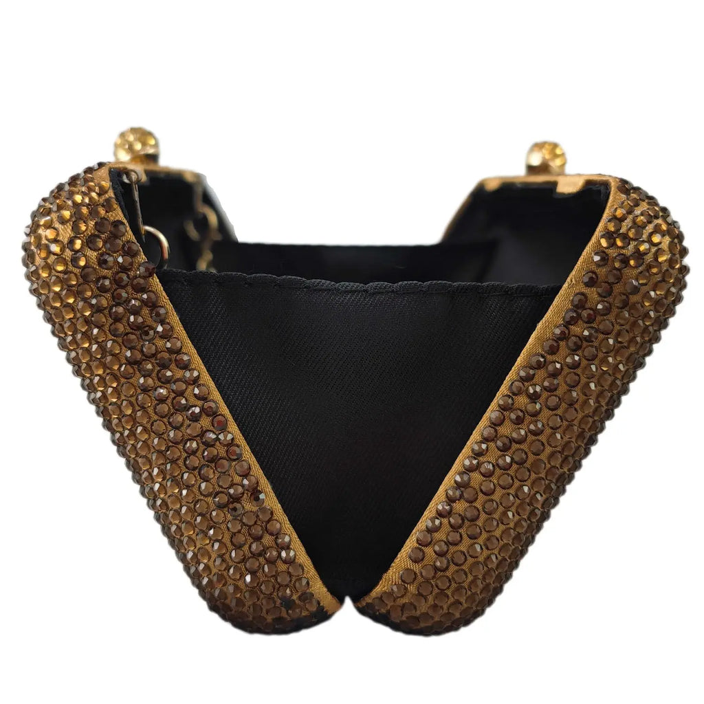 Boutique de fgg feminino marrom cristal noite saco formal festa jantar strass bolsas e bolsas nupcial diamante embreagem bolsa