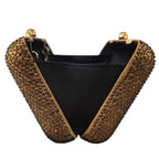 Boutique de fgg feminino marrom cristal noite saco formal festa jantar strass bolsas e bolsas nupcial diamante embreagem bolsa