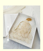 Bolsa pérola com lantejoula frisada para mulheres, bolsa noite, bolsa concha, luxo, peça natural
