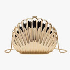 Metálico feito à mão festa de casamento pequenas bolsas designer ins mulheres prata ouro concha saco bonito acrílico noite saco embreagem