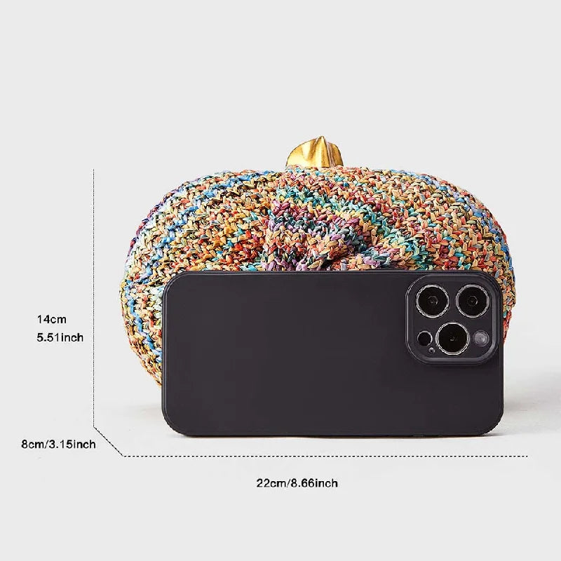 Casamento crossbody saco de embreagem moda nova palha ombro festa à noite multi-cor tecido oval sacos de luxo designer carteira feminina