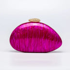 Moda feminina glamourosa elegante novidade em forma de concha bolsa de embreagem acrílico longa corrente saco de noite festa jantar banquete bolsas