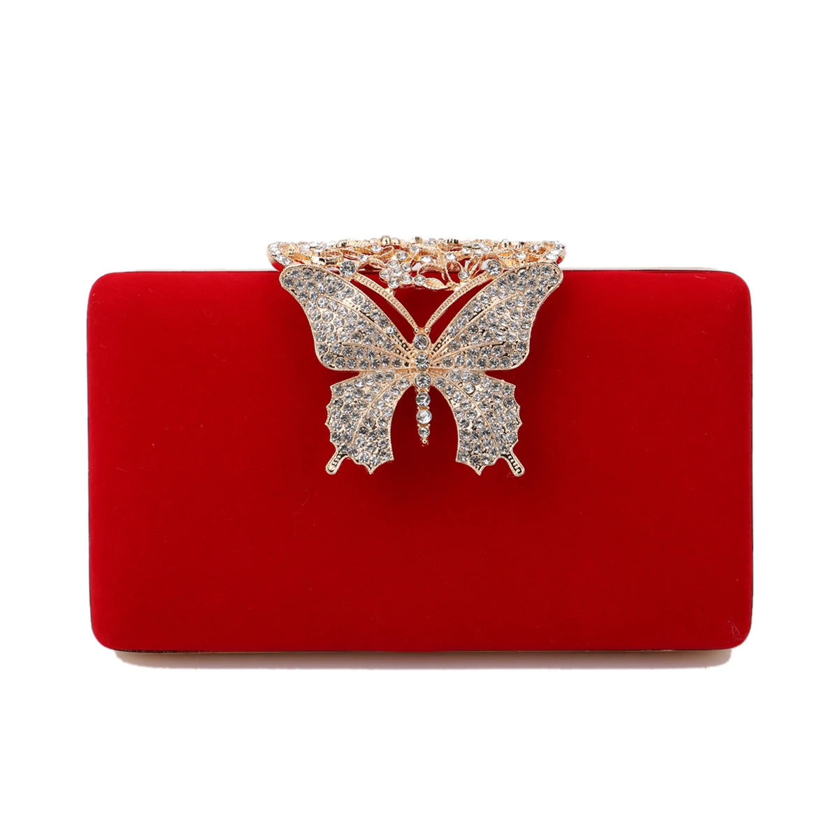 Mulheres sacos de noite borboleta ouro dia embreagem strass ombro corrente festa titular bolsas para moda senhora bolsa