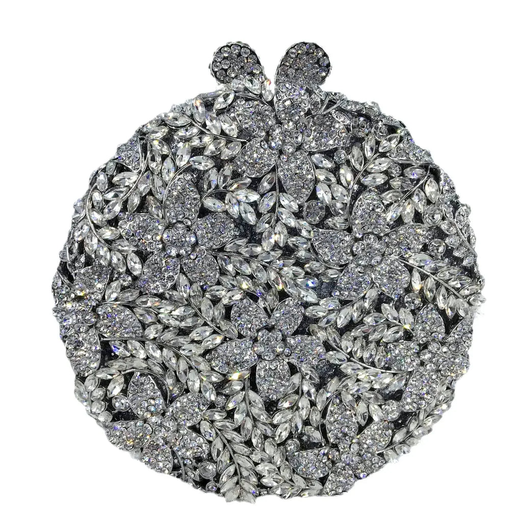 Boutique de fgg luz azul safira flor cristal sacos de noite para festa de casamento feminino strass bolsas nupcial saco de embreagem