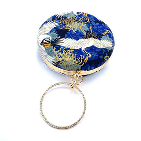 Saco clássico diamante círculo sacos chineses mãe mulheres professor presente saco sacos vintage bloqueio alça superior bolsas femininas