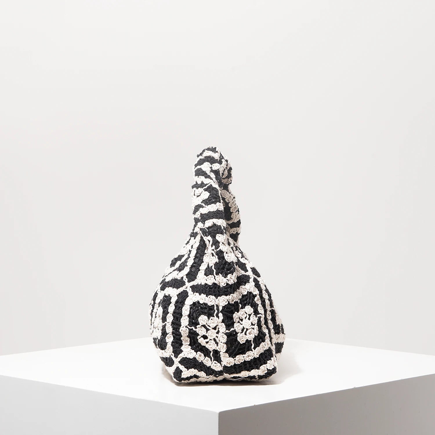 Bolsa de tecido oco com padrão, bolsas de praia boêmia para mulheres, conjunto de crochê, acessórios de praia femininos, Trav Must Haves (padrão aleatório)