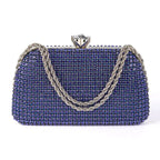 Diamantes sacos de noite para mulheres, prata e ouro, bolsas de ombro luxuosas, banquete de casamento, bolsa de embreagem