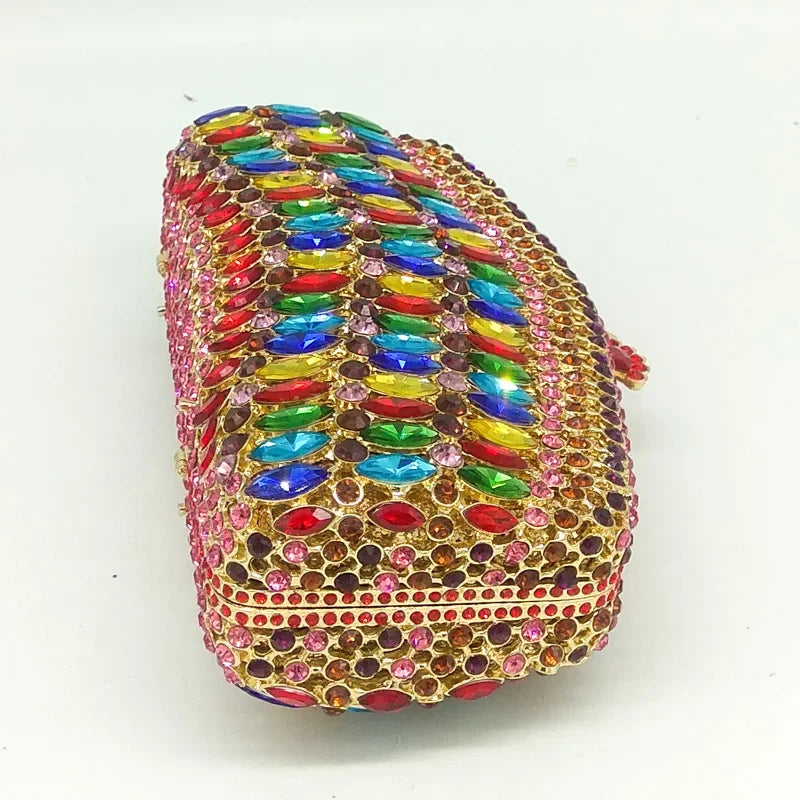 Boutique De Fgg-Embreagem De Cristal Azul Marinho Para Mulheres, Bolsas De Noite, Bolsas De Strass De Noiva, Bolsas De Festa De Casamento