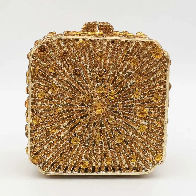 Cristal Noite Embreagem Para Mulheres, Bolsa De Casamento, Embreagem De Noiva, Minaudiere Box, Bolsas De Strass, Boutique, Em Stock