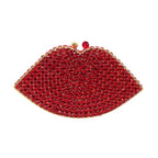 Luxo vermelho diamantes noite sacos de embreagem jantar das mulheres gemas dia garras festa prata vidro bolsa swarovski pedra bolsa ombro