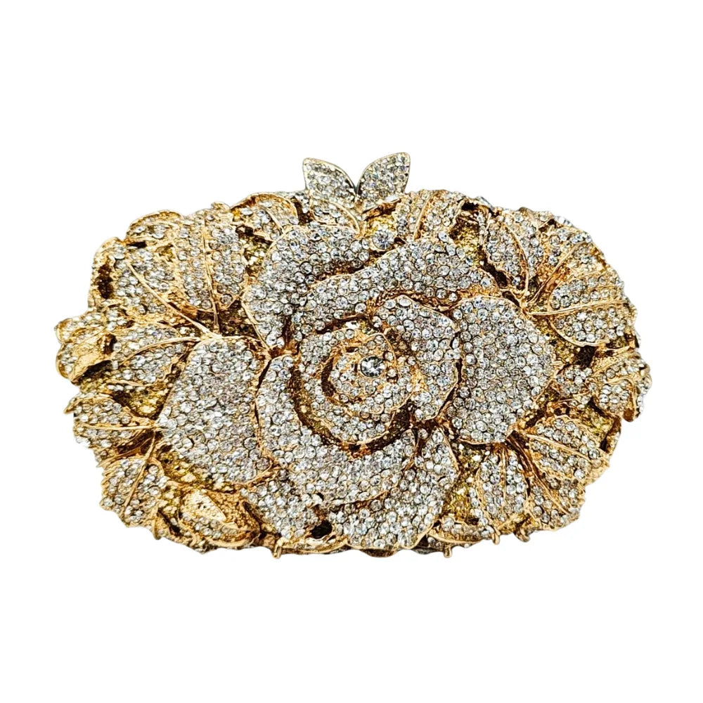 Clutch Cristal Floral Jade