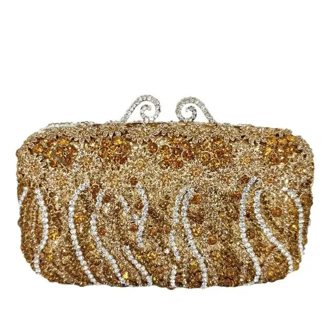 Boutique de fgg brilhante magenta strass bolsas de embreagem para mulheres elegantes, sacos de embreagem de noite formais, bolsa de embreagem de flor de noiva