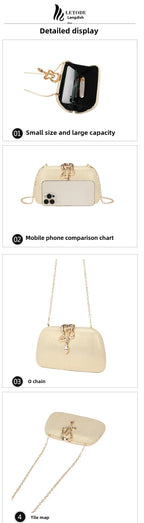 Moda cobra bloqueio saco de embreagem versátil festa noite bolsa vestido código saco crossbody para todas as ocasiões