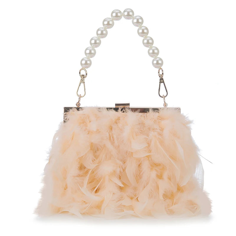 Bolsas de luxo para mulheres, bolsa de embreagem noturna, bolsa de ombro, corrente de pérolas, bolsa de casamento designer 12 cores