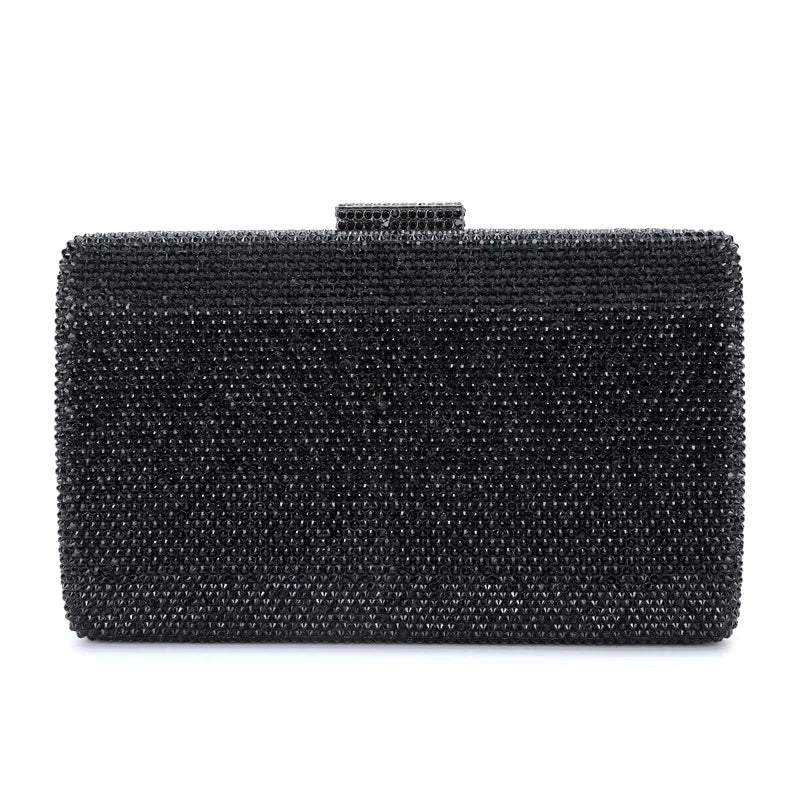 Bolsa de Noite Diamante, Clutch de Casamento, Bolsa de Mão Metálica para Mulheres, Bolsas com Strass, Minaudiere para Festa de Casamento