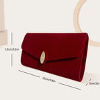 Bolsa quadrada do vintage de veludo para casamento nupcial, garras banquete vermelho, sacos de ombro, envelope azul Prom, novo, 2023