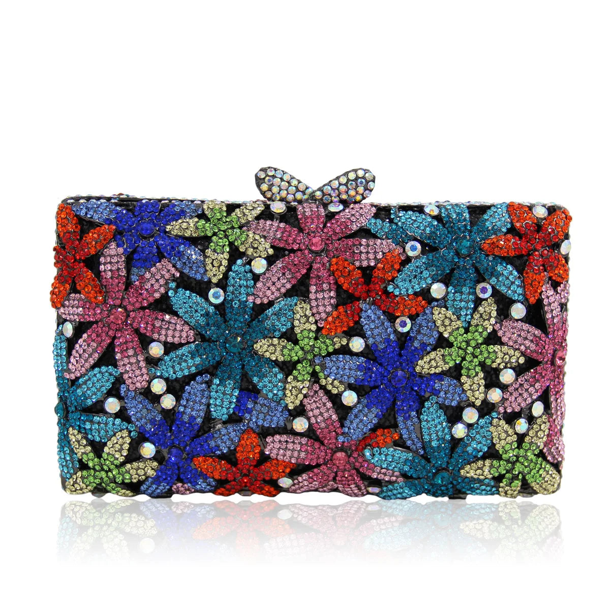 Diamante vazio metal cristal jantar saco diamante embreagem diamante brilhante cristal-incrustado noite saco de embreagem cartera de fiesta
