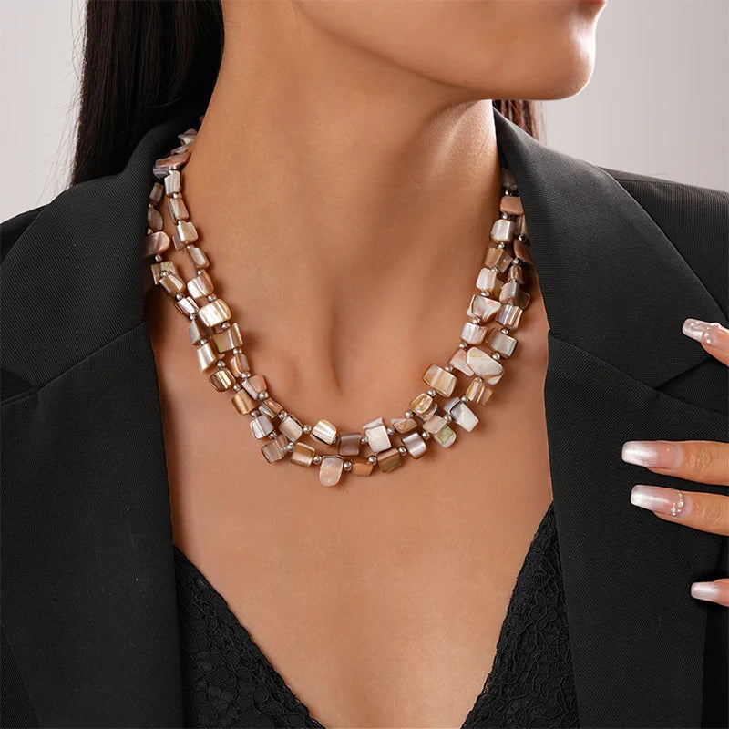 Irregular exagerar colorido colar feminino tendência moda jóias delicado geometria acessórios presentes de festa elegante rg456