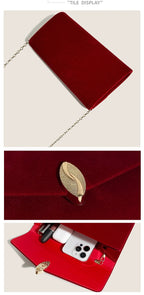 Bolsa quadrada do vintage de veludo para casamento nupcial, garras banquete vermelho, sacos de ombro, envelope azul Prom, novo, 2023