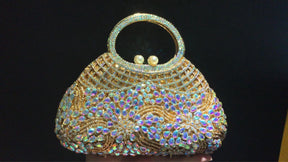 Bolsa de jantar de diamante grande capacidade ombro crossbody oco strass bolsa feminina banquete bolsa de embreagem