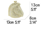 Boutique de fgg cabeça de cavalo dourado feminino cristal noite bolsa e bolsa festa casamento minaudiere animal strass saco embreagem