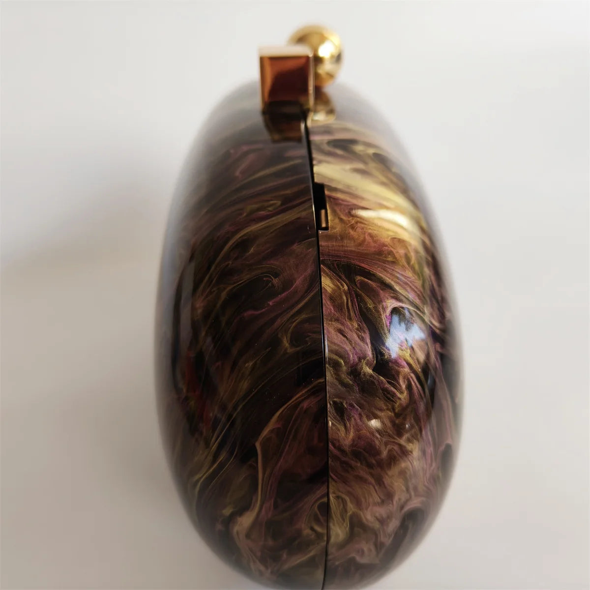Mini Saco De Embreagem Acrílico para Senhoras, Festa Casual, Bolsas De Viagem De Casamento, Design Básico, Bolsas De Caixa De Punho, Marrom Pérola, Marca De Luxo, Design Básico