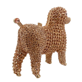 Bolsa de mão com animal incrustado de diamantes, bolsa de noite cheia de diamantes, bolsa feminina, vestido de baile, material de liga, combinação diária