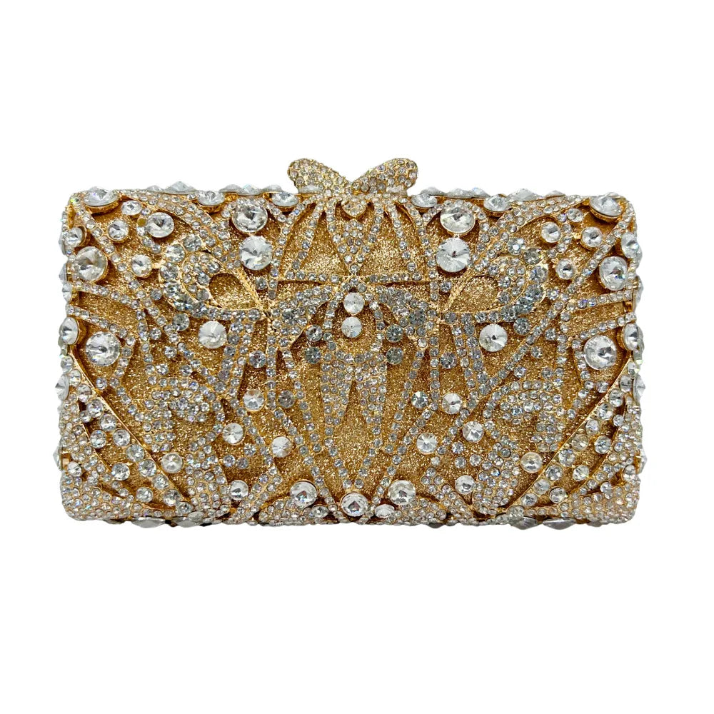 Bolsa de strass oca de metal cristal bolsa de noite artesanal bolsa de diamante bolsa feminina