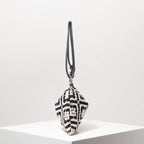Sacolas de ombro de tricô oco com padrão para mulheres, bolsas de praia boho para mulheres, roupas de férias, bolsa de guê (padrão aleatório)