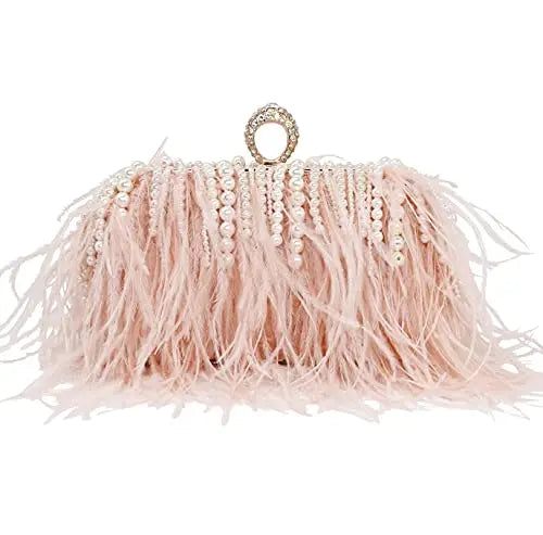 Venda quente frisado borla bolsa de embreagem diamante pérola sacos noite festa casamento bolsa embreagem corrente metal sacos ombro