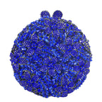 Boutique de fgg luz azul safira flor cristal sacos de noite para festa de casamento feminino strass bolsas nupcial saco de embreagem