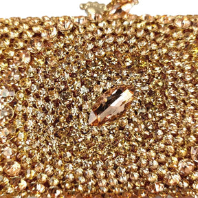 Boutique de fgg luxo feminino ouro sacos de noite e embreagens nupcial strass bolsa embreagem festa casamento cristal bolsa embreagem