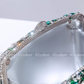 Clutch Cristal Esmeraldina