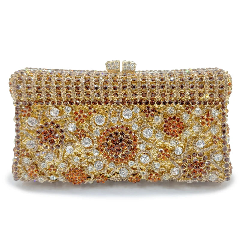 Bolsa feminina feita à mão de cristal, bolsa de mão para noite, vintage, banquete, festa de casamento, designer, elegante, vestido, presente