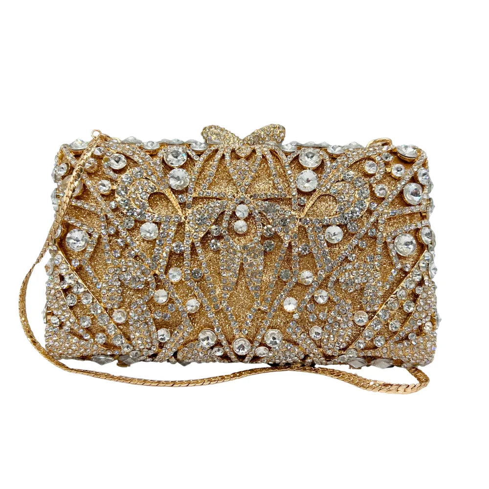 Bolsa de strass oca de metal cristal bolsa de noite artesanal bolsa de diamante bolsa feminina