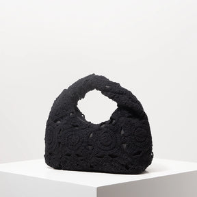 Bolsa de tecido oco com padrão, bolsas de praia boêmia para mulheres, conjunto de crochê, acessórios de praia femininos, Trav Must Haves (padrão aleatório)