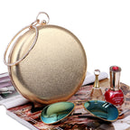 Sacos de noite redondos para mulheres, Embreagens Mistas de Dia, Bolsas de Ombro Correntes, Diamantes, Vermelho, Azul, Prateado, Preto, Dourado, Simples