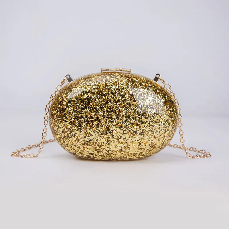 Shell bolsa de luxo feminina ombro crossbody armazenamento bolsa sacos noite glitter genuíno moda mulher mão ouro bolsa marca