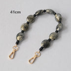 Nova Moda Mulher Saco Acessório Destacável Vintage Grey Bead Cadeia Acrílico Bag Corda Strap Mulheres Bolsa Ombro Handle Chains