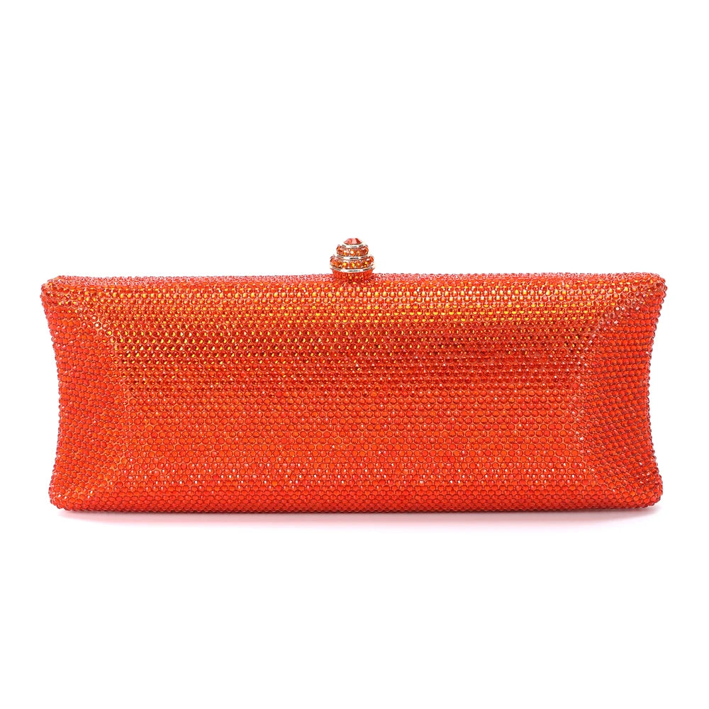 XIYUAN-Saco de embreagem de diamante de cristal colorido para mulheres, bolsa noturna para jantar, casamento, bolsa nupcial, 25 cores, mais vendido