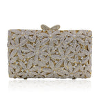 Diamante vazio metal cristal jantar saco diamante embreagem diamante brilhante cristal-incrustado noite saco de embreagem cartera de fiesta