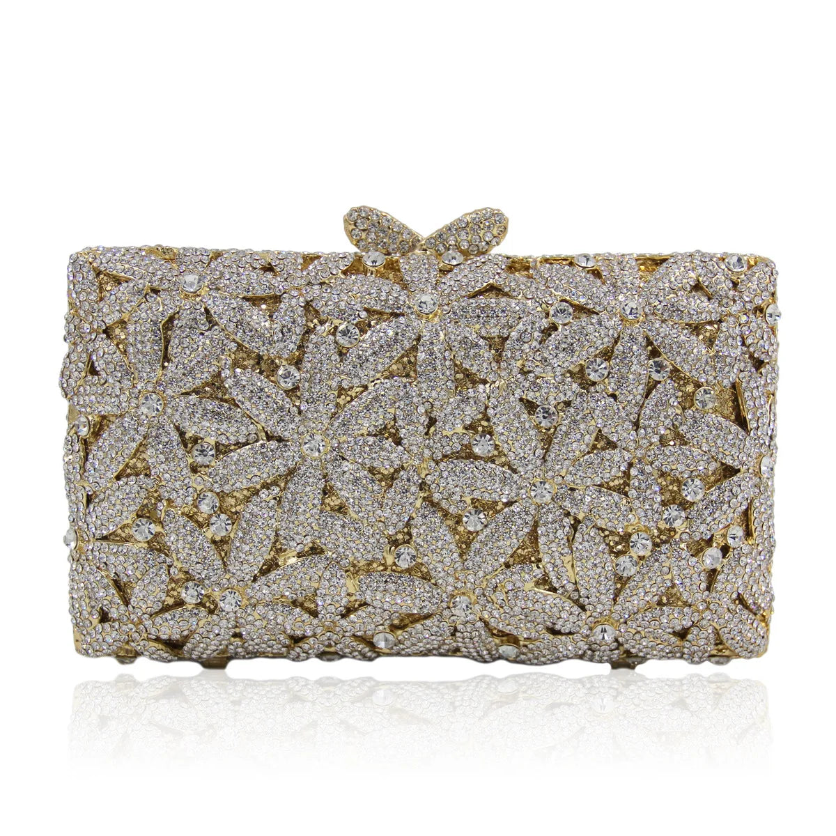 Diamante vazio metal cristal jantar saco diamante embreagem diamante brilhante cristal-incrustado noite saco de embreagem cartera de fiesta