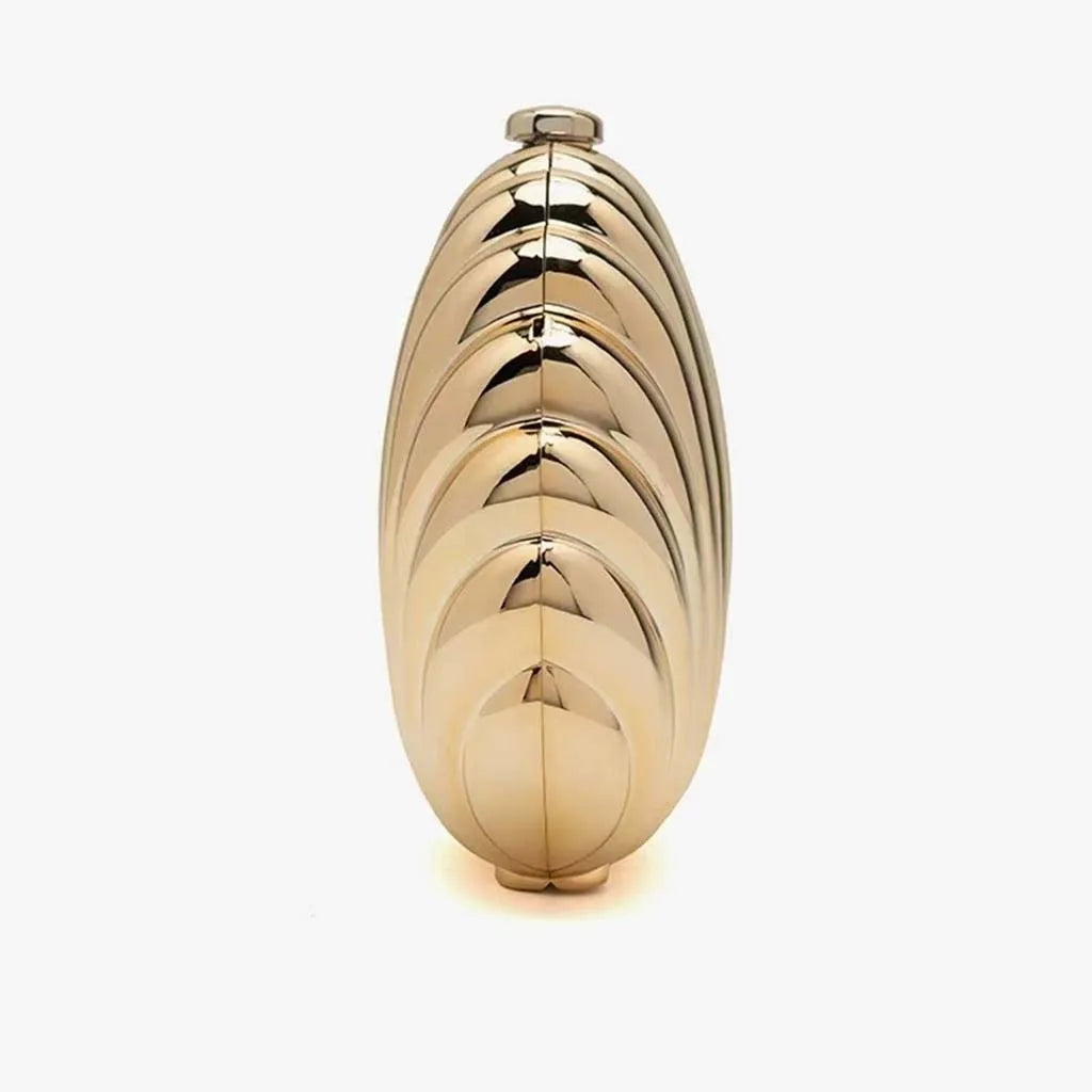 Metálico feito à mão festa de casamento pequenas bolsas designer ins mulheres prata ouro concha saco bonito acrílico noite saco embreagem