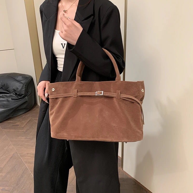 bolsa feminina bolsa grife luxo bolsa feminina elegante Veludo grande sacos de alça superior para as mulheres 2024 inverno mais recente designer bolsas luxo cor pura grande capacidade shopper totes feminino