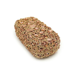 Atacado de luxo rosa diamante feminino luxo strass embreagem saco noite e bolsa cristal saco noite