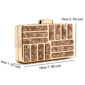 Clutch Metalizada Madrepérola