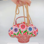 Xiyuan cristal grande casamento noite embreagens diamante alça superior presente bolsa senhora alça longa bolsas pedras bolsa de embreagem festa